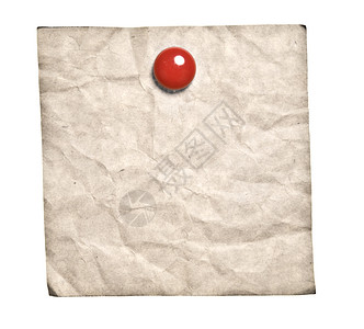 目的供应白色背景上孤立的红色剪贴纸准备收取您的信件时使用旧双轮Retro便笺为了图片