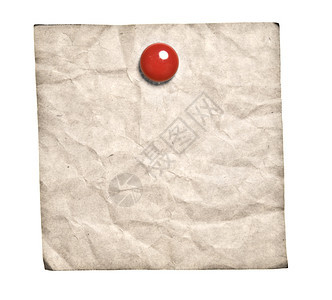目的供应白色背景上孤立的红色剪贴纸准备收取您的信件时使用旧双轮Retro便笺为了背景图片