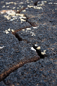 西班牙加那利群岛兰萨罗特的典型干旱火山土壤美丽的典型假期图片