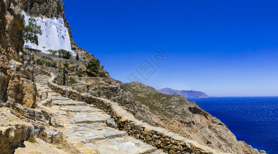 海安德罗斯位于希腊Cyclades的霍佐维奥蒂萨修道院旅游图片
