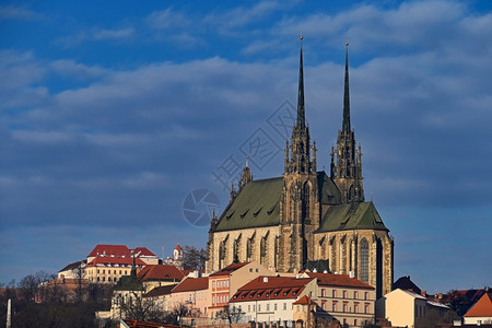 Petrov圣彼得大教堂和布尔诺的保罗市捷克欧洲历史的城市游客图片