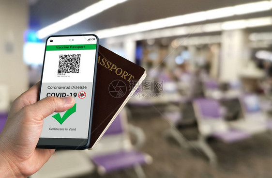 机场出现手拿通行码的游客图片