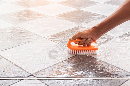 Menrrrcopos手用来转换瓷砖地板上的擦洗清洁泡沫男人家务图片