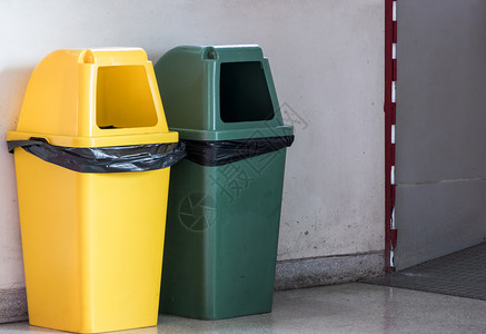 颜色为居住区附近的城市食品公园客户提供新塑料垃圾箱斌室内的图片