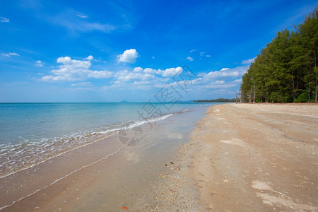 沙滩上和平海洋浪最佳度假胜地放松海浪在滩上的在滩中波滨风景图片