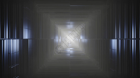 封闭的阴影烟雾路径通过Light4kuhd3d渲染vj循环DarkCubeTunnel与循环的一瞥世界悬念墙图片