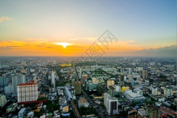 建筑学技术曼谷市风景泰国曼谷阳光日高楼商业区泰国曼谷BusinessDistrict现代的图片