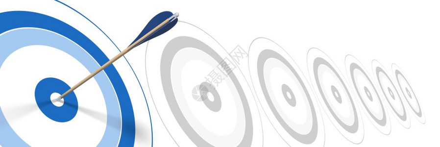 蓝色箭头击中目标的心背景为灰色目标有效蓝色箭头击中目标的心圆圈灰色定位图片
