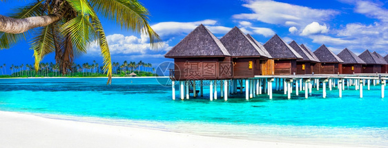 蓝色的海洋放松马尔代夫岛屿豪华度假村图片