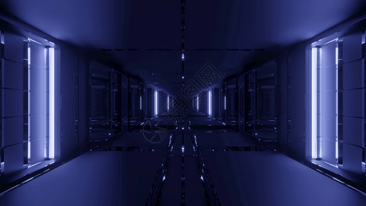 玻璃孤独门厅像服务器室一样带有光效应和深度撞击4kuhd3d插图vj黑秘密数据存储的相位形式环图片