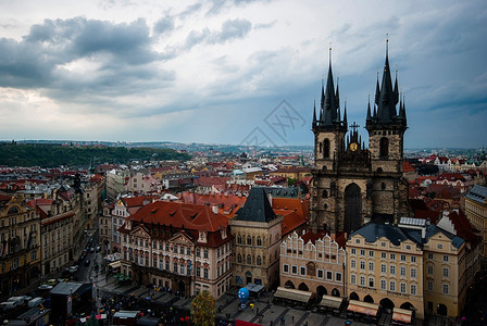 美丽的老城区布拉格风景捷克建造文化图片