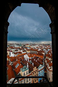 美丽的老城区布拉格风景捷克语塔图片