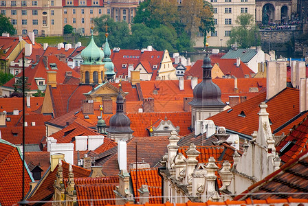 假期美丽的老城区布拉格风景捷克镇天空图片