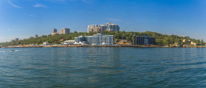 酒店夏天乌克兰奥德萨0821年月日乌克兰敖德萨市海岸乌全景自然图片