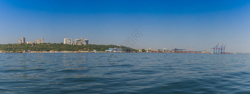 酒店乌克兰奥德萨0821年月日乌克兰敖德萨市海岸乌全景现代的码头图片