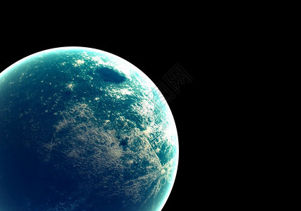 黑色的活科学空间中蓝色地球和星系环有外光臭氧和白云空间行星以及大气概念外星人与生命自然主题美国航天局提供的这一图象元素图片