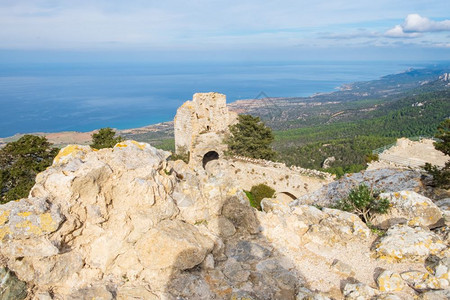 Kantara塞浦路斯2018年6月9日坎塔拉城堡是塞浦路斯Ammochostos区三个Pentadaktytylos山脉城堡最图片