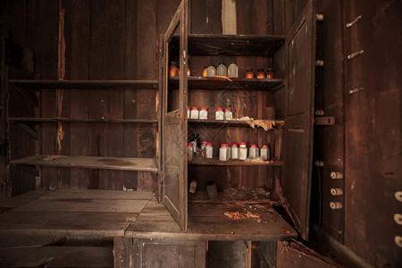 疫苗幽灵镇废弃的内地药店不受时间影响药品仍然被搁置危机流行生物战重点突出生化制药图片