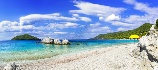 绿松石希腊Skopelos岛最佳海滩希腊Sporades旅游蓝色的图片