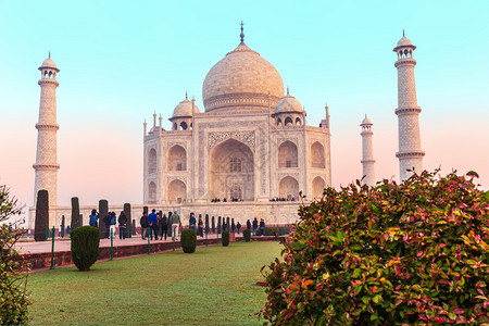 泰姬陵和花园阿格拉印度北方邦泰姬陵和花园北方邦印度旅行游教科文组织图片