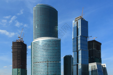 具体的镜子俄罗斯莫科市区现代公司大楼莫斯科市区图片