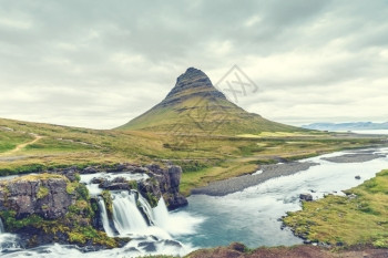 景观冰岛斯奈费尔半美丽的柯克朱费尔山古老效应选择重点斯奈山范围图片