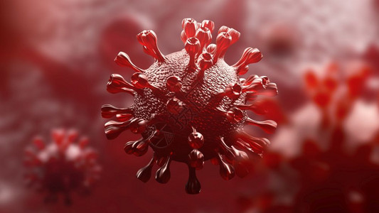 身体医疗的核人肺部CoronaCOVID19型超紧闭式科罗纳学微生物概念RedCorona爆发流行医学毒感染研究3D插图图片
