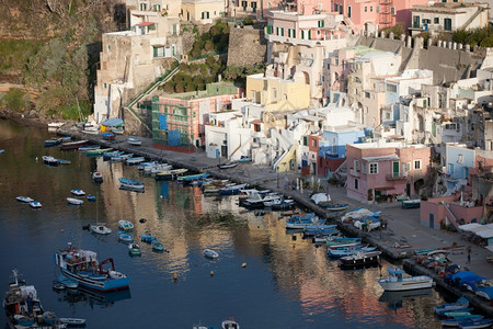 意大利那不勒斯湾岛Procida欧洲假期建筑物图片