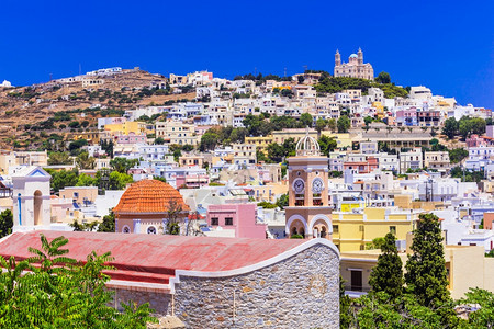 画报首都旅游的希腊塞克勒斯山Cyclades图片