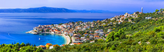 克罗地亚美丽的海滩和村庄马加尔斯卡的Igraneriviera岛如画达尔马提亚格拉克图片
