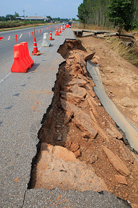 建造沥青路面内部结构切割水淹冲刷指示路面结构层及造工艺制地质学图片