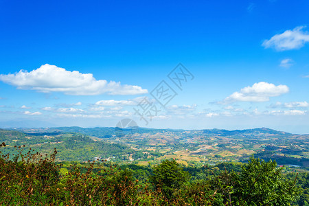 季节泰国PhletchabunKhaoKhho公园自然轨迹上的全景观山地脉蓝天空背景纹理带白云空气蓝色的图片