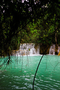 普拉邦水老挝LuangPraprabang的美丽风景旅游图片