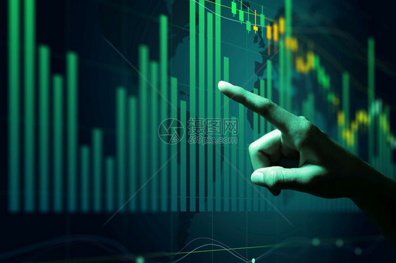 商业人分析机载股票市场金融数据的商家分析监视器经济图片