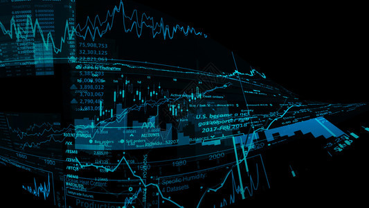 虚拟的价格报告显示趋势和股票市场波动的电子虚拟平台显示趋势与股票市场波动的电子虚拟平台展示股价指数在虚拟空间的3D状况图片