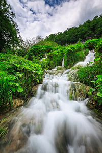 旅行溪克罗地亚普利维茨湖公园瀑布十六进制图片