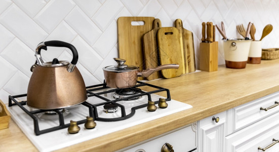 解析度茶壶厨房炉灶室内设计高分辨率照片茶壶厨房炉灶室内设计高质量照片现代的建造图片