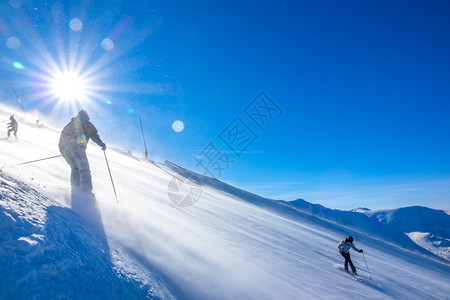 冬季滑雪图片