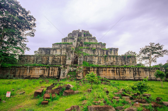 吴哥收割旅行高棉王朝古老的城堡集团过去高棉王国图片