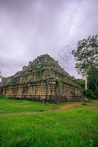 高棉王朝古老的城堡集团过去高棉王国景观团体柏图片