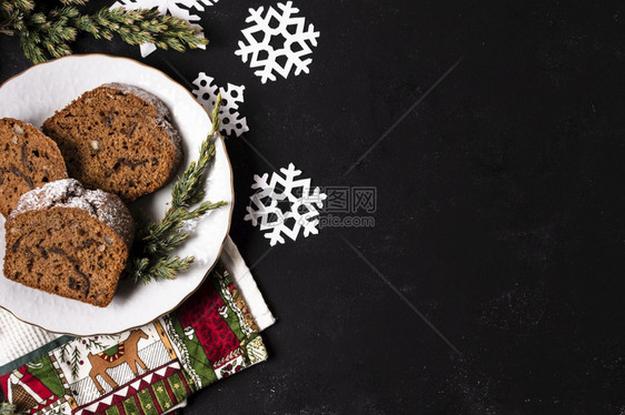 厨房顶视图美味蛋糕圣诞派对与复制空间分辨率和高品质美丽照片顶视图味蛋糕圣诞派对与复制空间高品质和分辨率美丽照片概念白色的烘烤图片