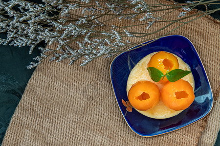 美食传统法国甜点马约姆吉契德Mayomgchidtart的美丽背景布局甜的健康图片