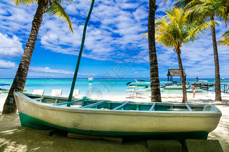 寒意假期trouauxbiches毛里求斯岛最好的海滩之一景观图片