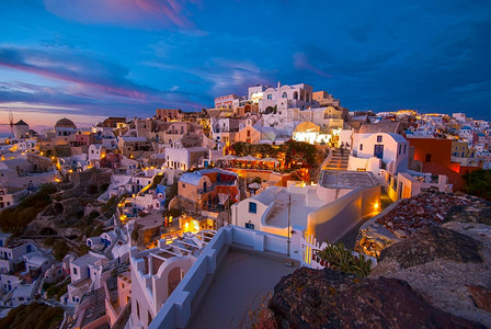 山屋圣托里尼OiaSantorini希腊以浪漫和美丽的日落闻名图片