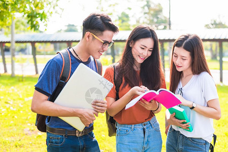 讨论学习的学生们图片