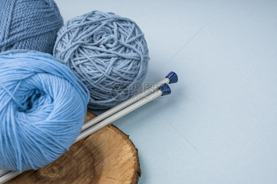 棉布照片辨别和高品质的美丽彩色羊毛线编织针头优质美光概念的相片精图家图片