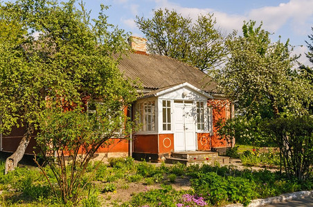 基辅附近皮罗戈沃一个典型的乌克兰古董屋材料建筑学图片