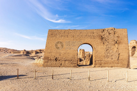 国王谷Hatshepsut外墙附近Tempe的废墟卢克索雕像建造宗教的图片