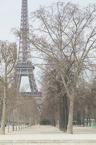 旅游行罾Eiffel铁塔的视野法国巴黎图片