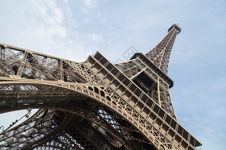 Eiffel铁塔的视野法国巴黎特罗卡德首都建筑学图片